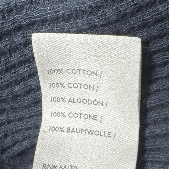 We the Free Owen Thermal Oversized V Neck Patch Elbow Dark Charcoal Grey Top S - Picture 16 of 16